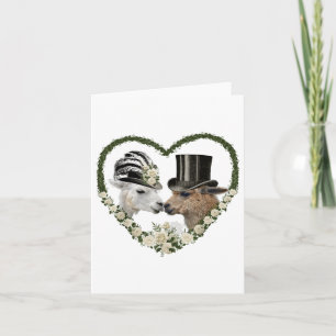 Alpaca Lama Bride And Groom Wedding Gift _1 Card
