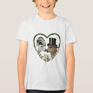 Alpaca Lama Bride And Groom Wedding Gift _1 Tri-Blend Shirt