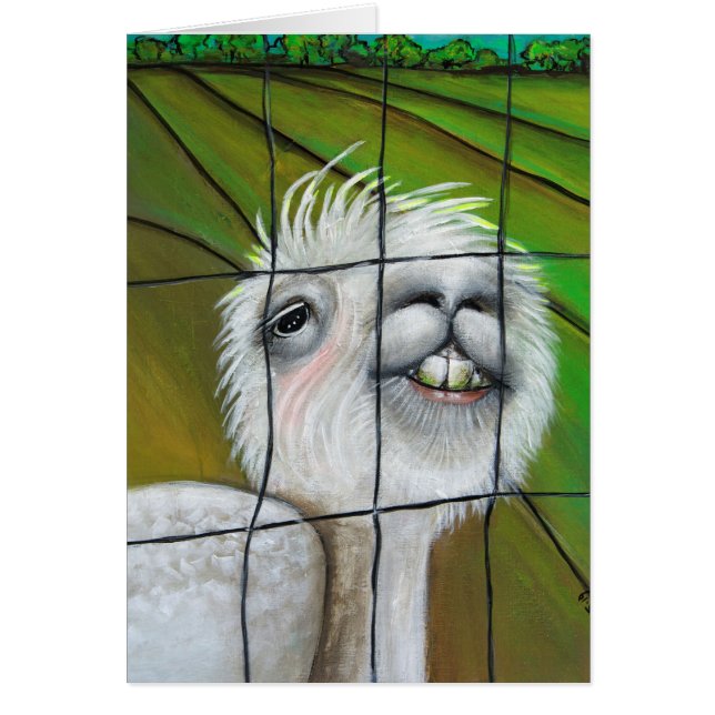 Alpaca - Little Dreamer note card (Front)