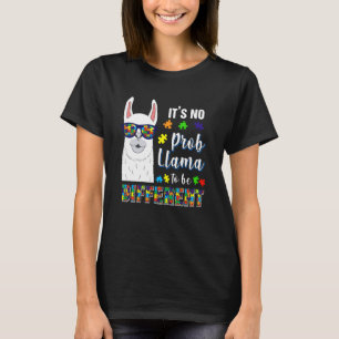 alpaca llama animal autism awareness T-Shirt