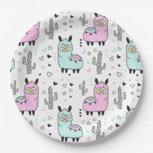 Alpaca/Llama Paper Plate