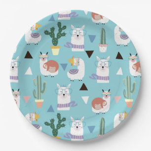 Alpaca/Llama Paper Plate