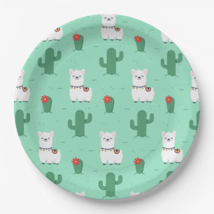 Alpaca/Llama Paper Plate