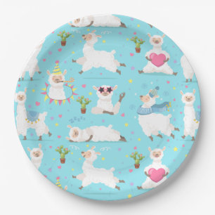 Alpaca/Llama Paper Plate