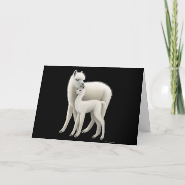 Alpaca Love Greeting Card (Front)