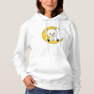 Alpaca Moon Good Night Cheap Count Sweet Animals Hoodie