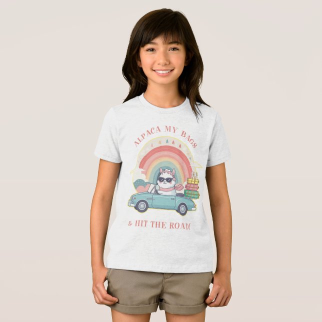 Alpaca My Bags and Hit the Road! Tri-Blend Shirt (Front Full)