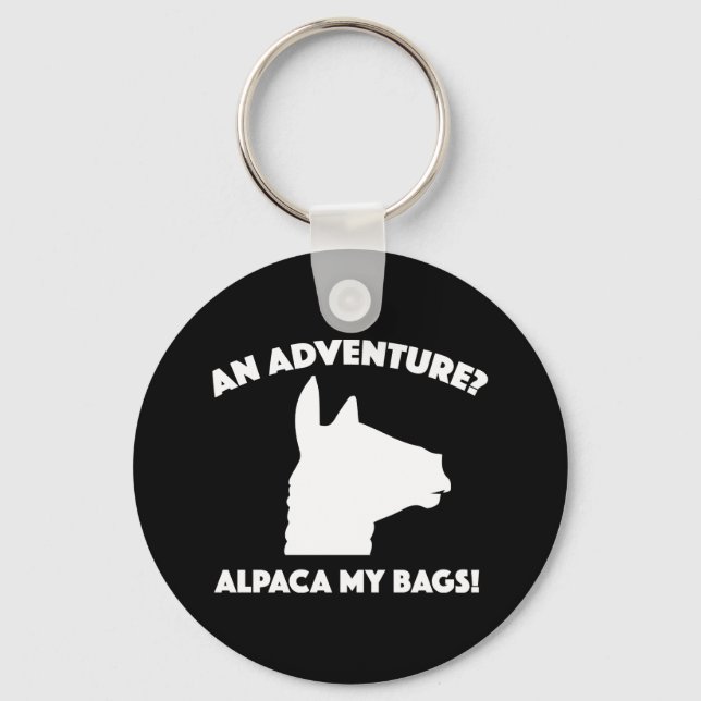 Alpaca My Bags Key Ring (Front)