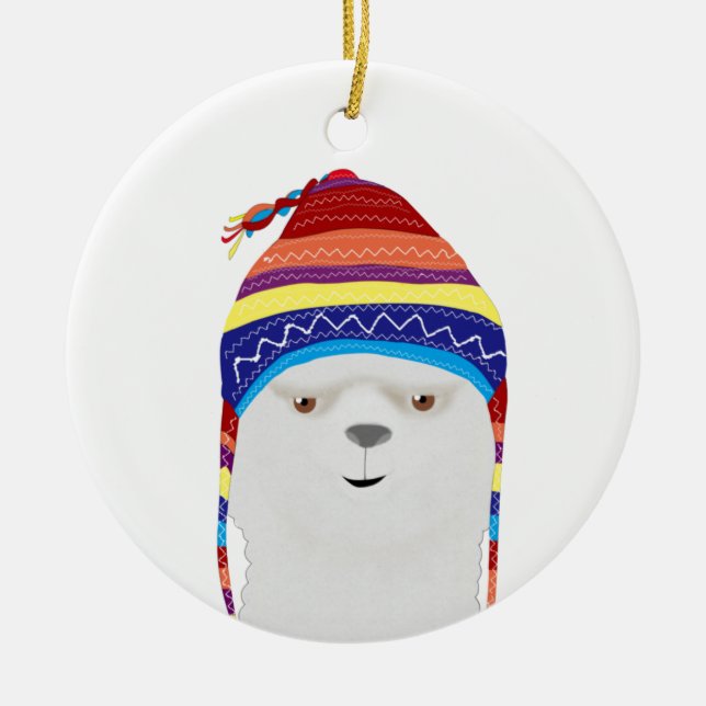 Alpaca Ornament (Front)