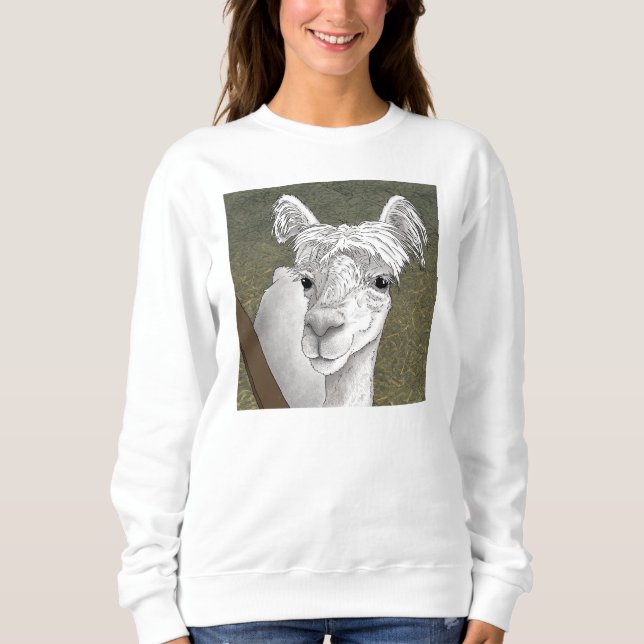 Alpaca Portrait 2 Sweatshirt (Front)