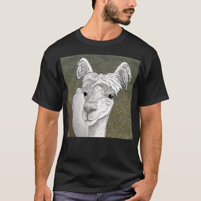 Alpaca Portrait 2 T-Shirt (Front)