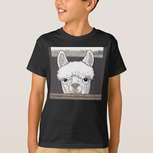 Alpaca Portrait T-Shirt (Front)