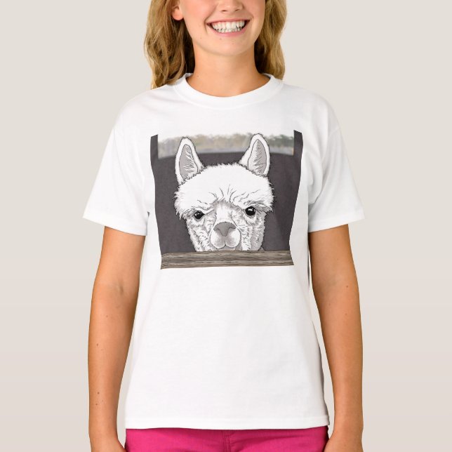 Alpaca Portrait T-Shirt (Front)