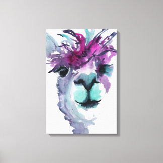 Alpaca Print on canvas. The perfect Alpaca gift