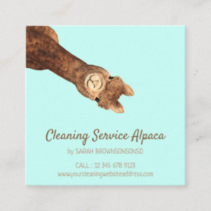 Alpaca Ranch Square Business Card