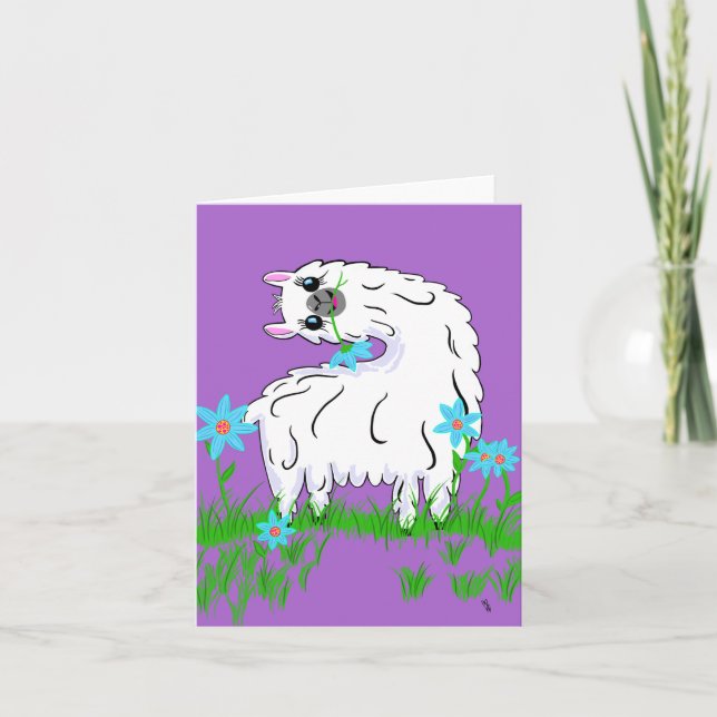 Alpaca Silliness Thank You Card (Front)