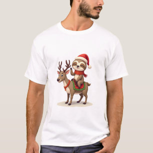 Alpaca Sloth Christmas (1) T-Shirt