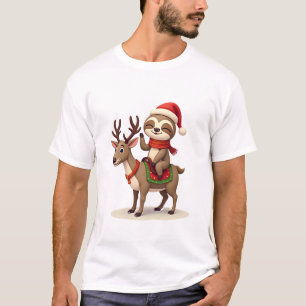 Alpaca Sloth Christmas (1) T-Shirt