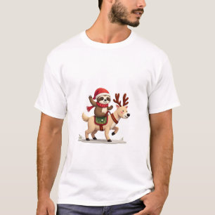 Alpaca Sloth Christmas (3) T-Shirt