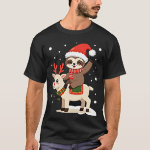 Alpaca Sloth Christmas (3) T-Shirt