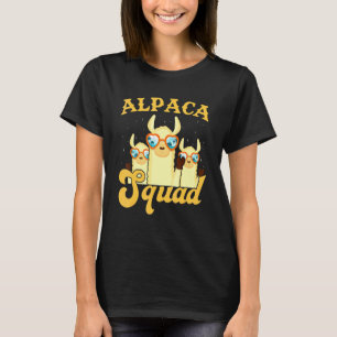 Alpaca Squad Team Sunglasses Zoo T-Shirt