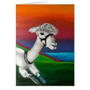 Alpaca - Thursday get well card with story