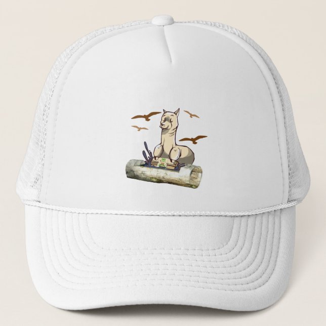 Alpaca Trucker Hat (Front)