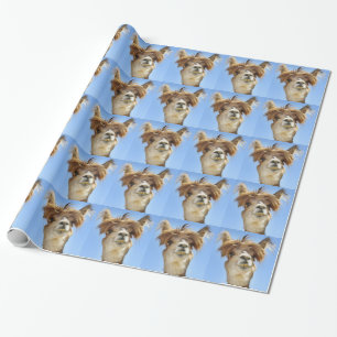 Alpaca with Crazy Hair Wrapping Paper