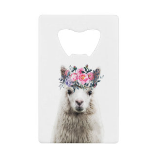 Alpaca with Flowers