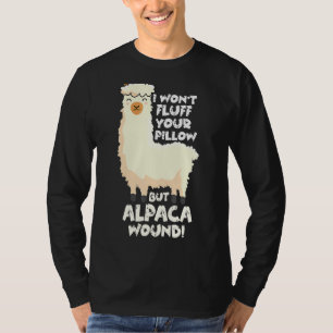 Alpaca Wound Care Nurse Trauma Er Ems Cute Llama T-Shirt