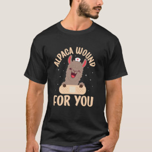 Alpaca Wound Care Nurse Wound Care Nursing Wound N T-Shirt
