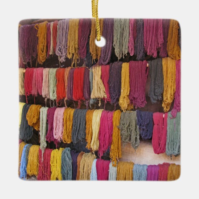 Alpaca Yarn Ceramic Tree Decoration (Front)