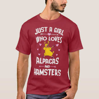 Alpacas And Hamsters Shirt Gifts for Girls Women