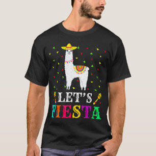 Alpacas Llama Animal Lover Lets Fiesta Cinco De Ma T-Shirt