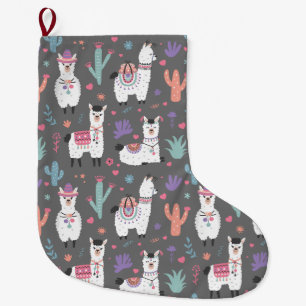 Alpacas/Llamas Large Christmas Stocking