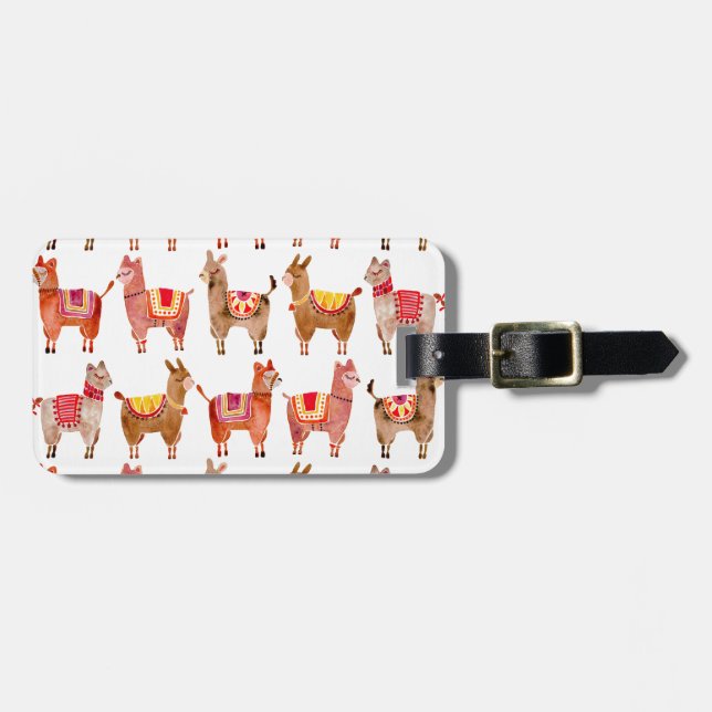 Alpacas Luggage Tag (Front Horizontal)
