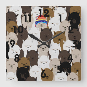 Alpacas Wall Clock