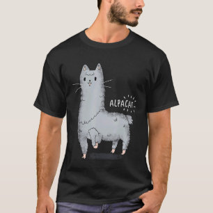 Alpacat Alpaca Cat Kitten Llama Kitty Hybrid Anim T-Shirt