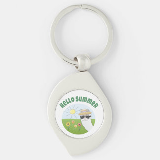 Alpaka party Hello Summer Alpaca partytime Key Ring