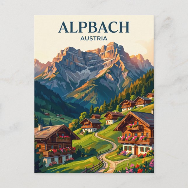 Alpbach Austria Postcard (Front)