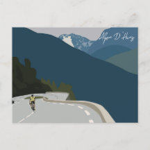 Alpe d’Huez cycling digital print