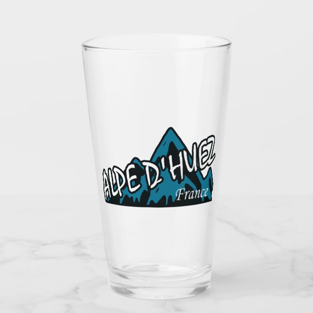 Alpe d’Huez France Mountains Glass (Front)