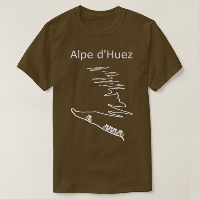 Alpe d Huez in France cycling design for men and w T-Shirt (Design Front)