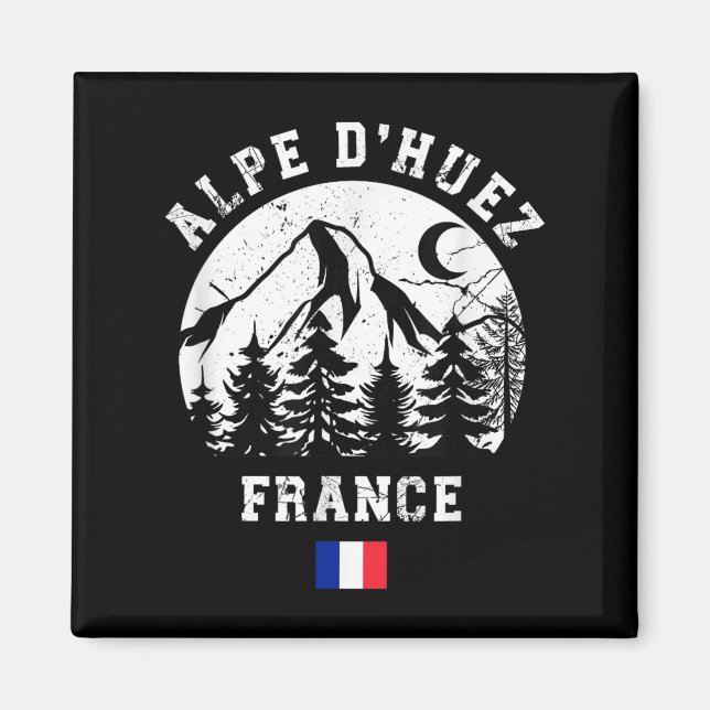Alpe Dhuez France Alps Ski Resort Alpine Skiing Fr Magnet (Front)