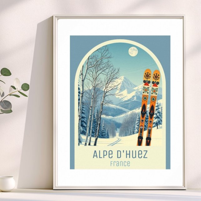 Alpe d'Huez France ski resort  Poster (Creator Uploaded)
