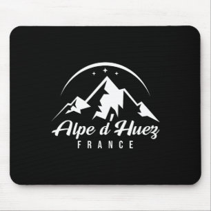 Alpe D'huez France Ski Resort Skiing Snowboarding Mouse Pad