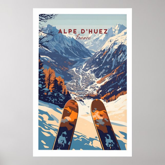 Alpe dHuez Ski Print 1 (Front)