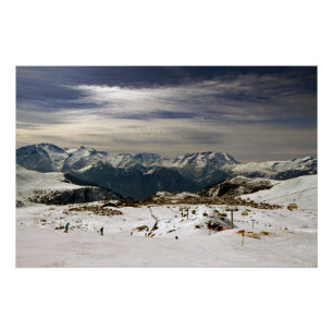 Alpe d'Huez Vaujany French Alps France Poster