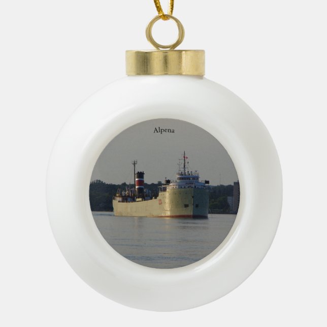 Alpena ball or snowflake ornament (Front)