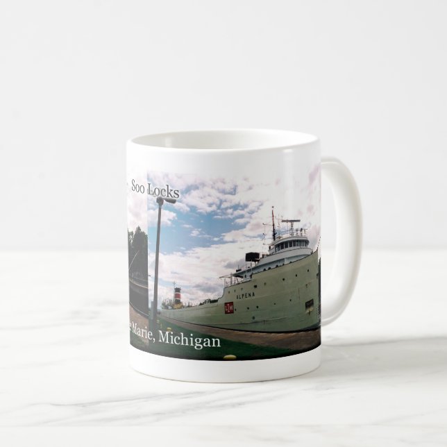 Alpena in the Soo Locks mug (Front Right)